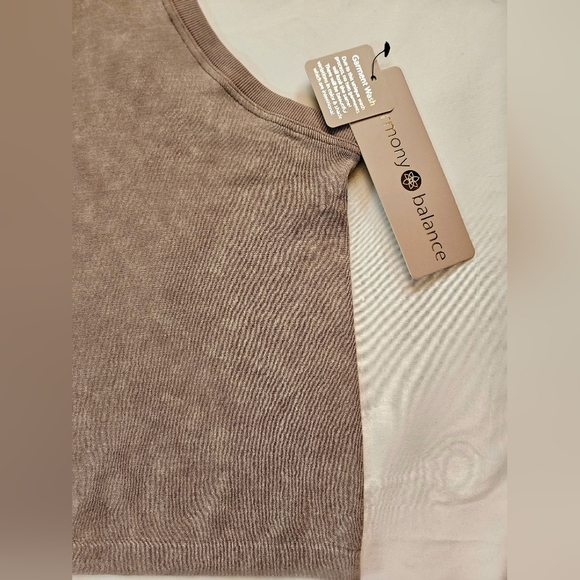 NWT Harmony Balance Womens Brown Sleeveless Tank Top Size Medium - Picture 2 of 11